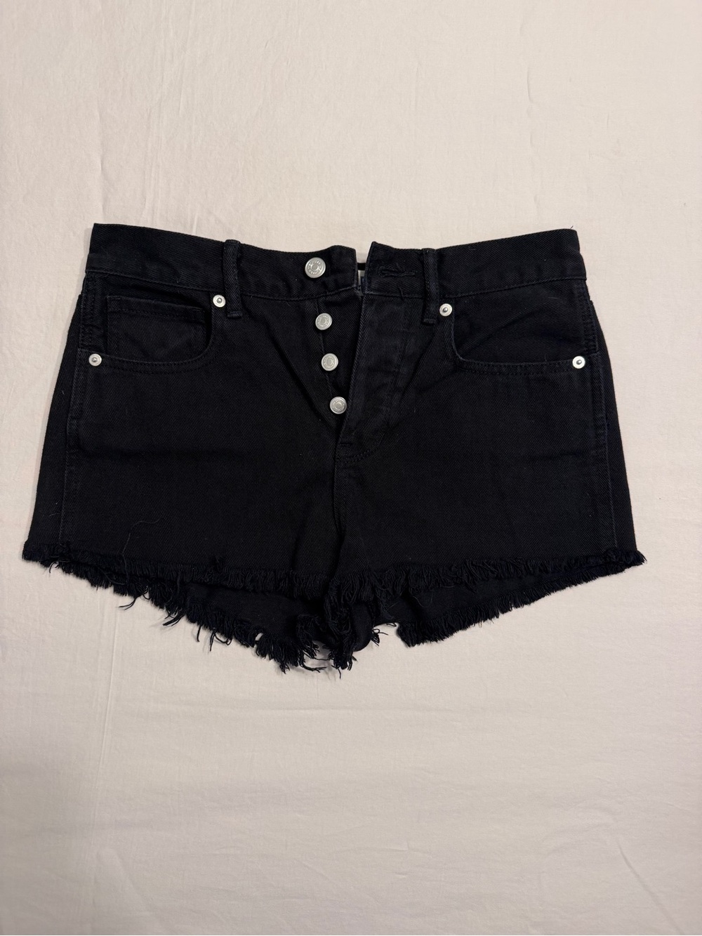Brandy Melville Denim Shorts Size 26 Black